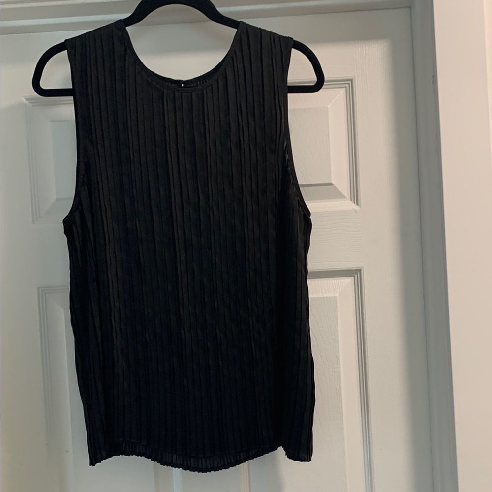 GAP Black Ribbed Sleeveless Tank Top
